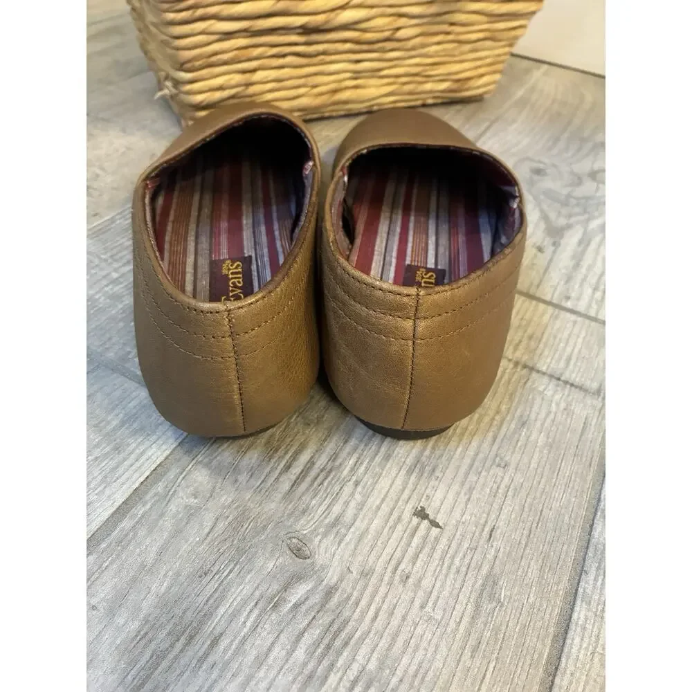 L.B. Evans Aristocrat Opera Men's Slippers Size 8.5 EEE Extra Wide Brown Leather